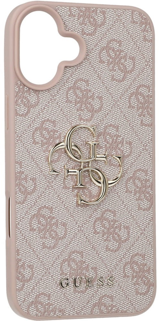 Etui Guess Hardcase 4G Big Logo do Apple iPhone 16 Plus Pink (GUHCP16M4GMGPI) - obraz 4