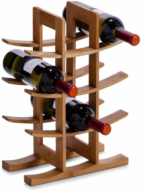 Stojak na wino Zeller bambusowy na 12 butelek (4003368135809) - obraz 7