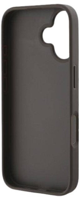 Etui Guess Hardcase Leather 4G Triangle Strass do Apple iPhone 16 Plus Brown (GUHCP16MP4TDPW) - obraz 7