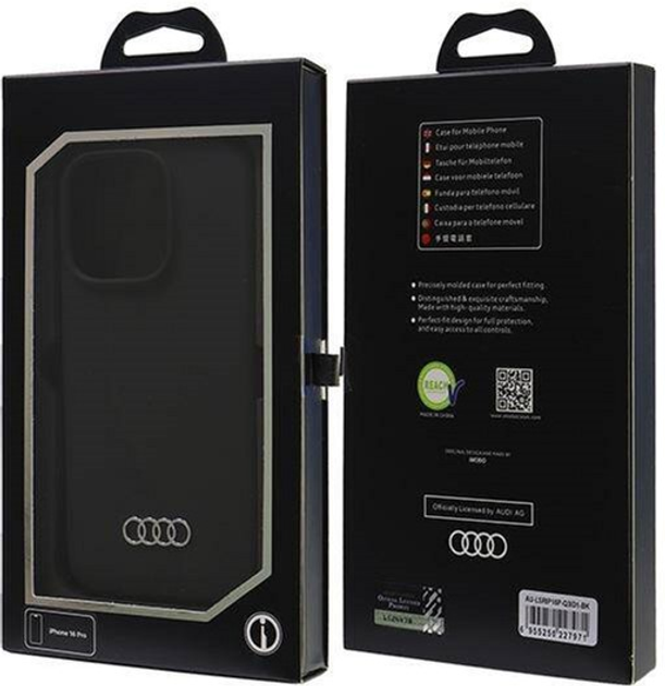 Etui Audi Silicone Case do Apple iPhone 16 Pro Black (6955250227971) - obraz 7