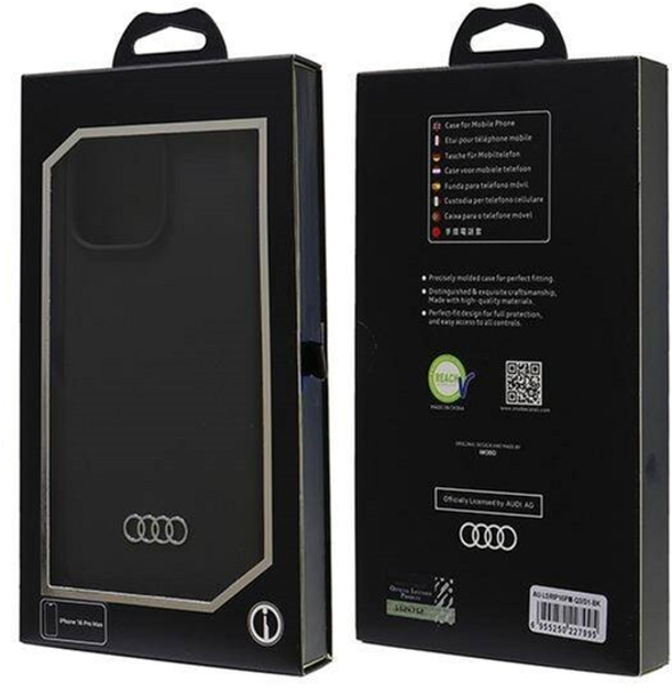 Панель Audi Silicone Case для Apple iPhone 16 Pro Max Black (6955250227995) - зображення 7