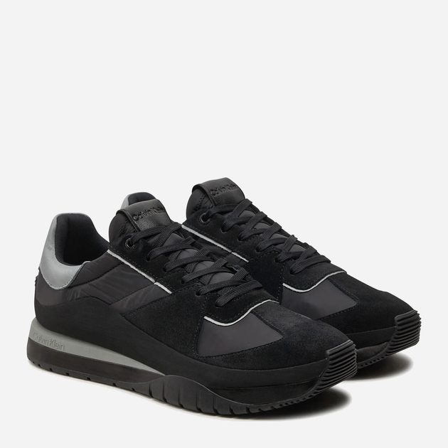 Sneakersy męskie skórzane do kostki Calvin Klein HM0HM01403-0GV 43 Czarne (8720639039746) - obraz 1