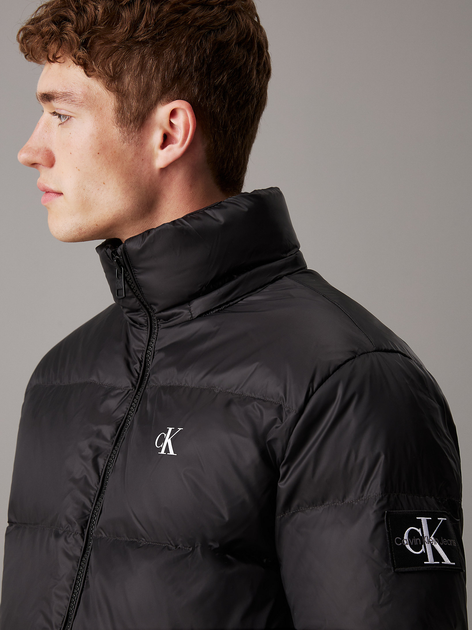 Kurtka puchowa męska zimowa z kapturem Calvin Klein Jeans J30J325946-BEH S Czarna (8720639026814) - obraz 5