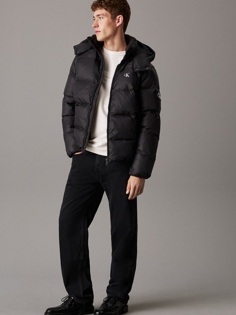 Пуховик зимовий короткий чоловічий Calvin Klein Jeans J30J325946-BEH M Чорний (8720639026876) - зображення 3