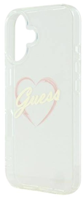Etui Guess Hardcase IML Heart do Apple iPhone 16 Transparent (GUHCP16SHCHGSPT) - obraz 6