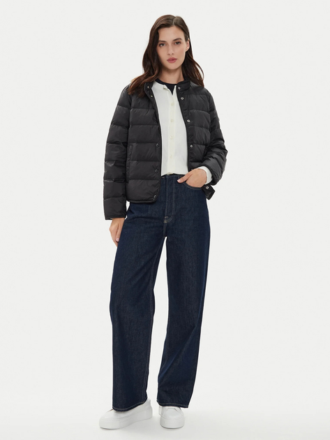 Куртка демісезонна коротка жіноча Tommy Hilfiger WW0WW42377-BDS S Чорна (8720636936369) - зображення 3