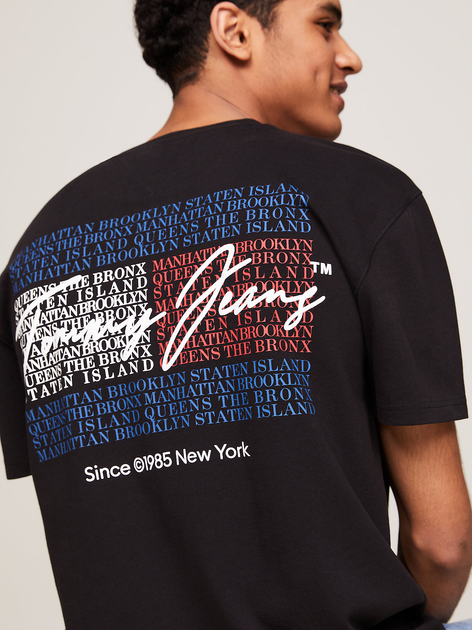 Koszulka męska bawełniana długa Tommy Hilfiger DM0DM18518-BDS L Czarna (8720636557267) - obraz 5