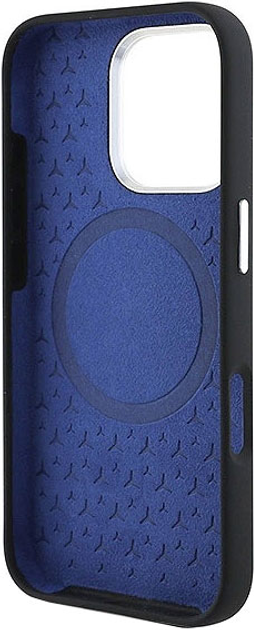 Etui Mercedes-Benz Silicone Blue Stripe MagSafe dla iPhone 16 PRO MAX Black (MEHMP16X23SUMBK) - obraz 3