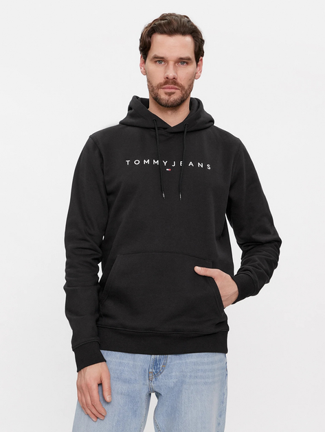 Худі чоловіче Tommy Jeans DM0DM17985-BDS XL Чорне (8720646061976) - зображення 1