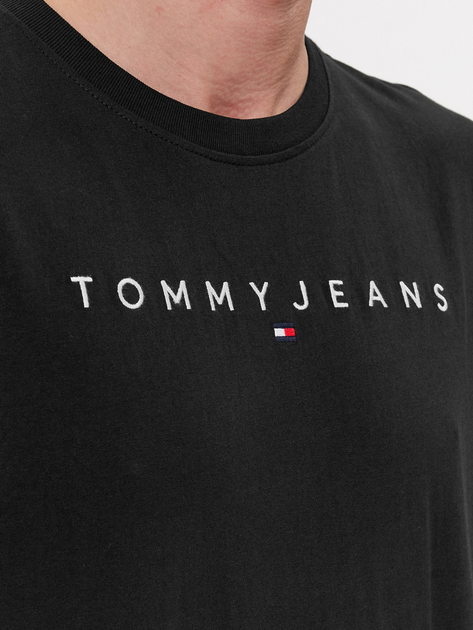 Koszulka męska bawełniana długa Tommy Jeans DM0DM17993-BDS L Czarna (8720645990918) - obraz 3