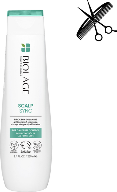 Акція на Професійний шампунь Biolage Professional Scalp Sync для схильної до лупи шкіри голови та волосся 250 мл від Rozetka