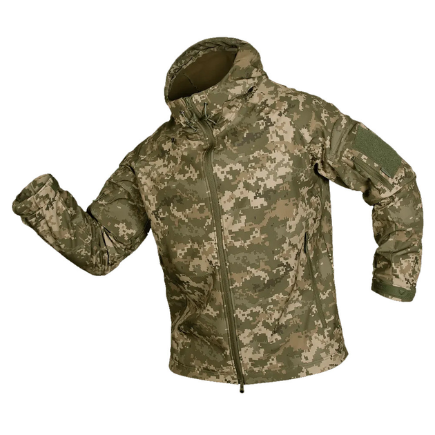 Демісезонна куртка Camotec Stalker SoftShell піксель розмір XL - зображення 1