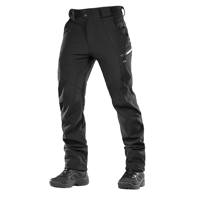 Брюки M-Tac SoftShell Winter Black размер L - изображение 1