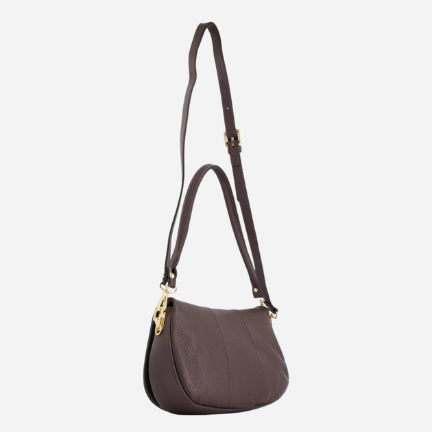 Torebka crossbody damska ze skóry naturalnej VENEZIA M009LETDTOR114 Brązowa (5906140581834) - obraz 2