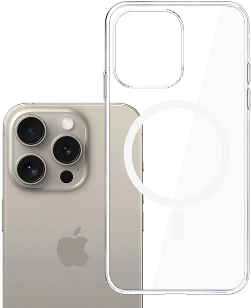 Панель 3MK Clear MagCase для Apple iPhone 15 Pro Transparent (5903108587068) - зображення 3