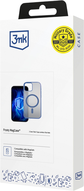 Панель 3MK Frosty MagCase для Apple iPhone 15 Plus Blue (5903108596350) - зображення 2