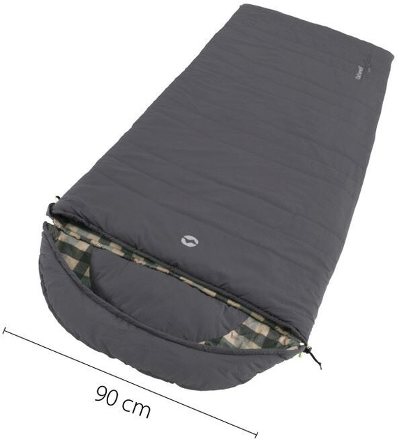 Śpiwór Outwell Camper 235 x 90 cm Right Grey (5709388136657) - obraz 6