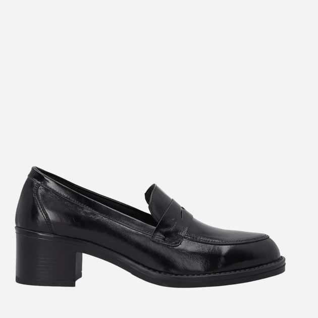 Loafersy damskie lakierowane VENEZIA A028PABLOBM028 40 26 cm Czarne (5906140598054) - obraz 1