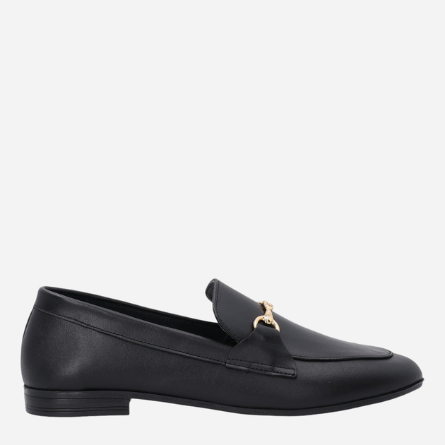 Loafersy damskie skórzane VENEZIA E057LEBLOBM029 36 23.5 cm Czarne (5906140619094) - obraz 1