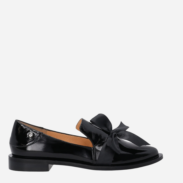 Loafersy damskie lakierowane VENEZIA A010PABLOBM068 40 26 cm Czarne (5906140608326) - obraz 1