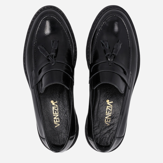 Loafersy damskie lakierowane VENEZIA Y002PABLOBM044 37 24 cm Czarne (5906140524107) - obraz 5