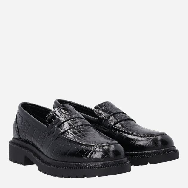 Loafersy damskie skórzane VENEZIA L046CRBLOBM034 38 24.5 cm Czarne (5906140534939) - obraz 2