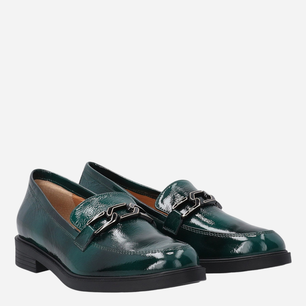 Loafersy damskie lakierowane VENEZIA E011PAGROBM061 39 25 cm Zielone (5906140555958) - obraz 2