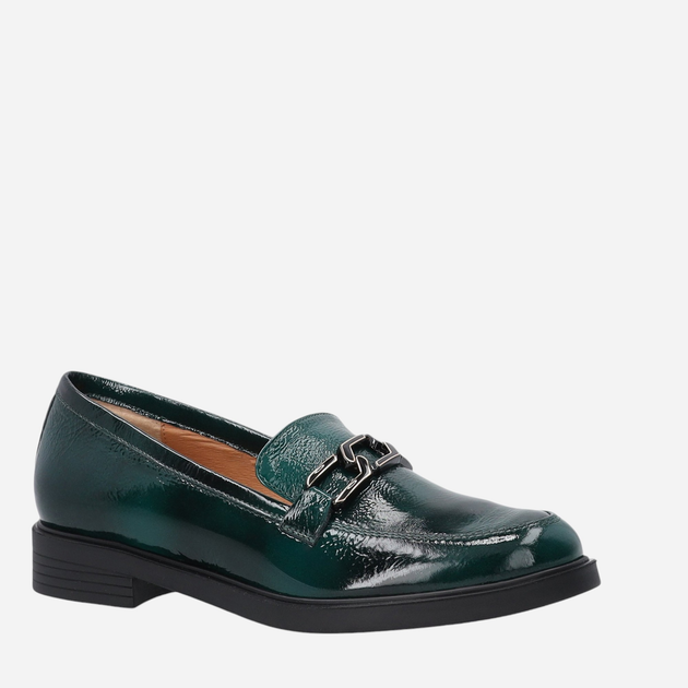 Loafersy damskie lakierowane VENEZIA E011PAGROBM061 39 25 cm Ciemnozielone (5906140555958) - obraz 3
