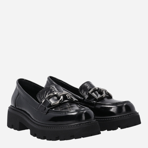 Loafersy damskie lakierowane VENEZIA E014PABLOBM029 39 25 cm Czarne (5906140528297) - obraz 2