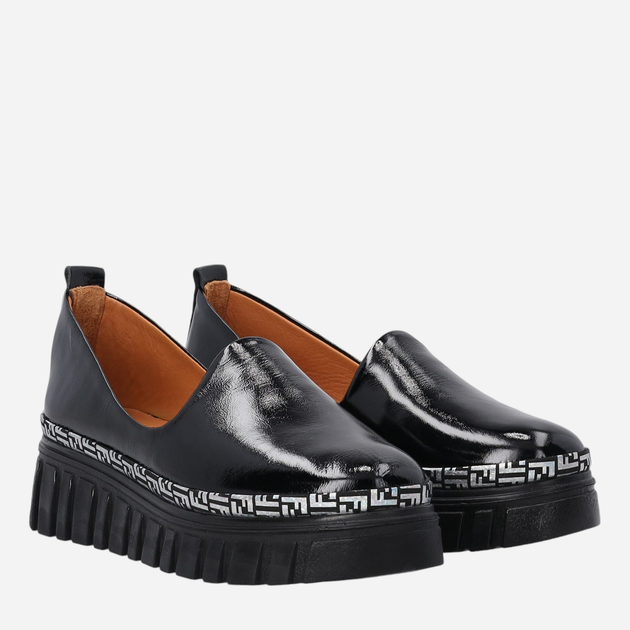 Półbuty damskie lakierowane VENEZIA R036PABLOBM047 40 26 cm Czarne (5906140569719) - obraz 4