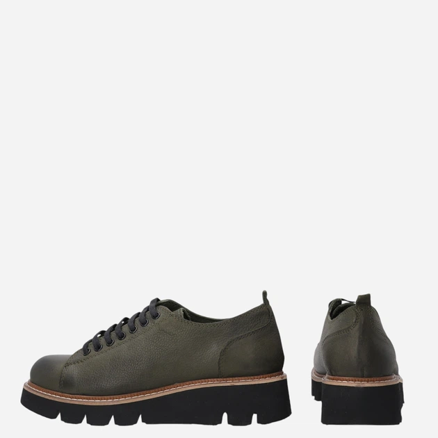 Жіночі туфлі зі шкіри VENEZIA E008NUKHOBL041 38 24.5 см Темно-зелені (5906140521540) - зображення 4