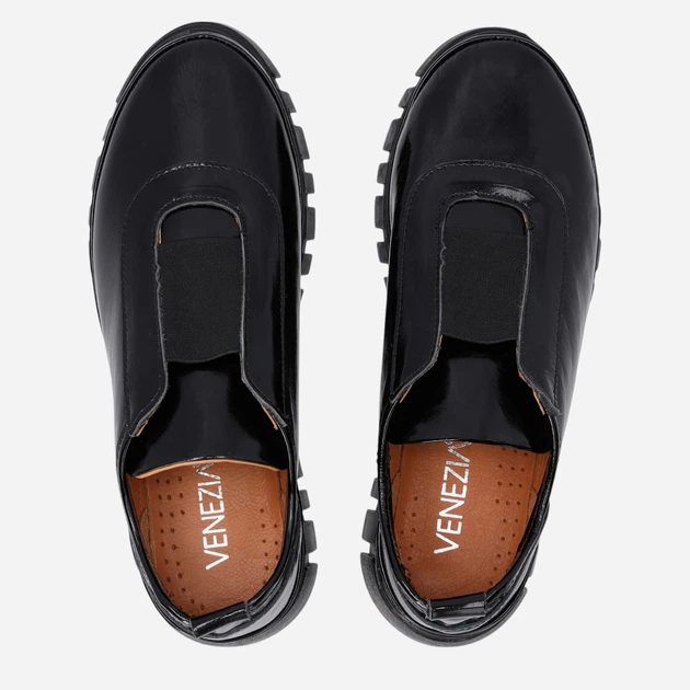 Жіночі туфлі зі шкіри VENEZIA R016PABLOBL047 39 25 см Чорні (5906140530542) - зображення 5