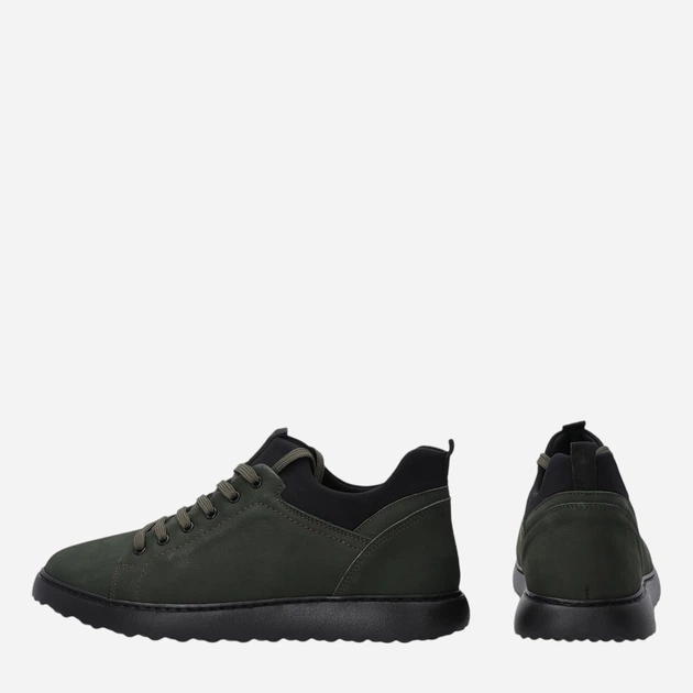 Półbuty męskie skórzane VENEZIA Y013NUGRMSP044 40 27.3 cm Ciemnozielone (5906140505021) - obraz 4