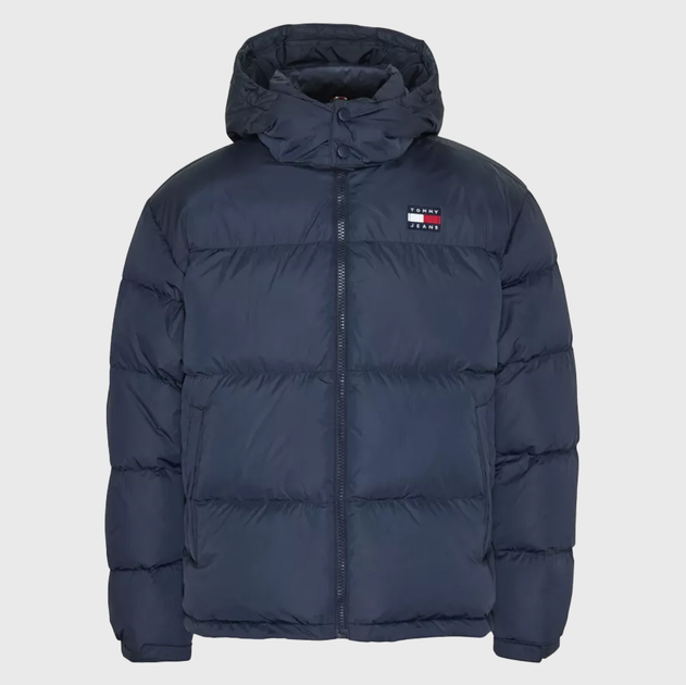 Kurtka zimowa męska pikowana Tommy Jeans DM0DM15445-C87 L Granatowa (8720641135788) - obraz 7