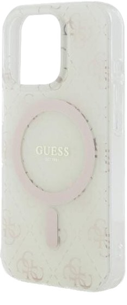 Etui Guess Hardcase IML 4G MagSafe do Apple iPhone 16 Pro White (GUHMP16LH4DTEH) - obraz 6