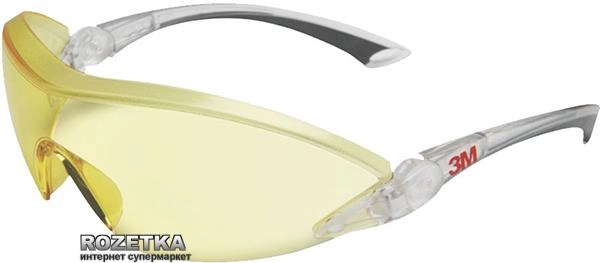 Защитные очки 3M Komfort 2842 Желтые (3M2842) - изображение 1
