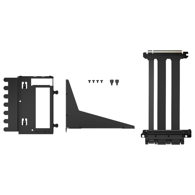 Райзер для відеокарти Fractal Design Flex 2 (FD-A-FLX2-001) PCIe Gen 4.0 x16 / 195мм / Black - Фото 3 Райзер для відеокарти Fractal Design Flex 2 (FD-A-FLX2-001) PCIe Gen 4.0 x16 / 195мм / Black - зображення 3