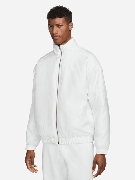 Kurtka wiatrówka męska sportowa Nike Lab Satin Bomber Jacket DN1266-121 L Biała (195866469648) - obraz 1