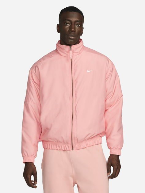 Kurtka wiatrówka męska sportowa Nike Lab Satin Bomber Jacket DN1266-697 XS Różowa (195868840001) - obraz 1