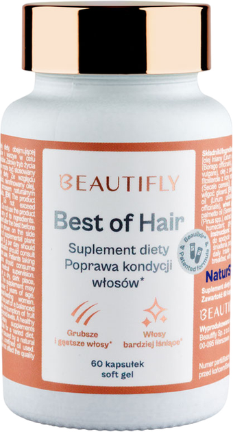 Suplement diety Beautyfly Best of Hair poprawiający kondycję włosów 60 szt (5903003701125) - obraz 1