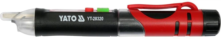 Wskaźnik napięcia prądu zmiennego YATO indukcyjny bezdotykowy 165 mm 12-1000 V (YT-28320) - obraz 2