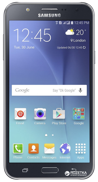Мобильный телефон Samsung Galaxy J7 J700H/DS Black + чехол + защитное стекло в подарок! - изображение 1