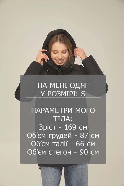 Жіноча зимова куртка-пуховик Meajiateer 2435 чорна XL з біопухом і капюшоном - Фото 8 Жіноча зимова куртка-пуховик Meajiateer 2435 чорна XL з біопухом і капюшоном - изображение 8