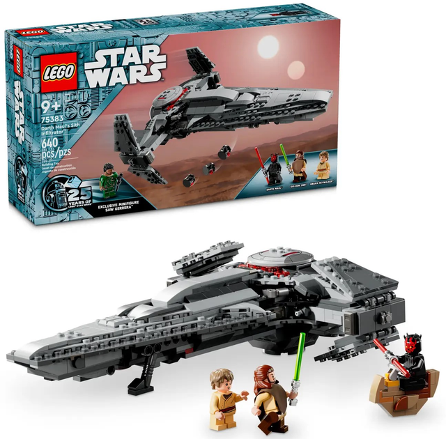 Zestaw klocków LEGO Star Wars Infiltrator Sithów Dartha Maula 640 elementów (75383) - obraz 2