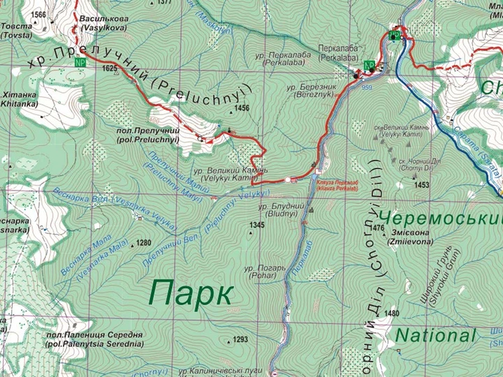 Туристична карта Стежки та мапи Гринявські та Чивчинські гори - Фото 4 Туристична карта Стежки та мапи Гринявські та Чивчинські гори - изображение 4