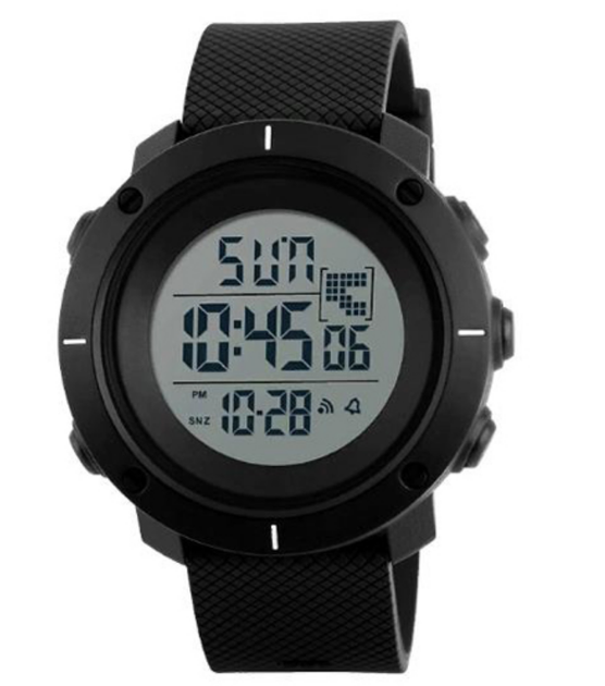 Наручний чоловічий годинник Skmei 1213BK з підсвічуванням 5 АТМ Black (7_01139) - зображення 2