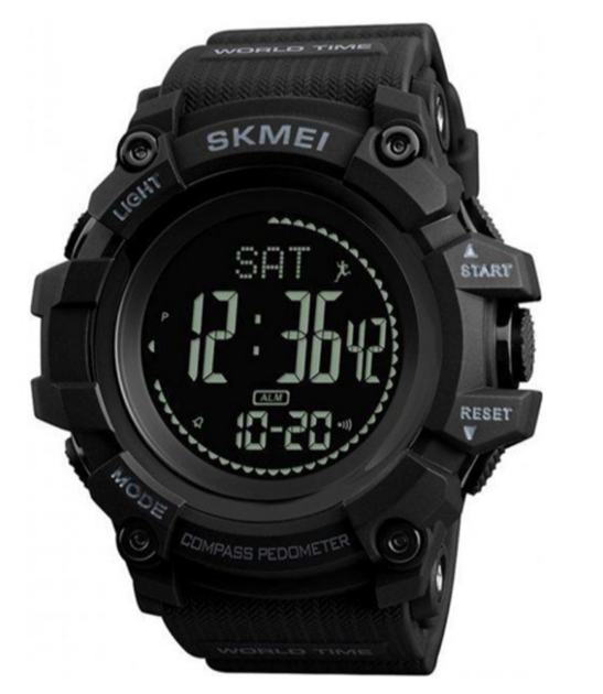 Наручные мужские часы Skmei 1356BK с подсветкой 5 АТМ Black (7_01116) - Фото 2 Наручные мужские часы Skmei 1356BK с подсветкой 5 АТМ Black (7_01116) - изображение 2