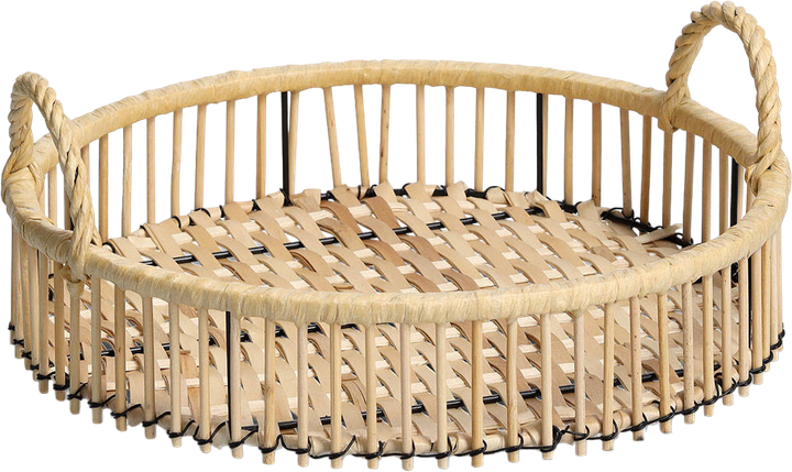 Taca dekoracyjna Zeller Rattan 32 cm (4003368251707) - obraz 1