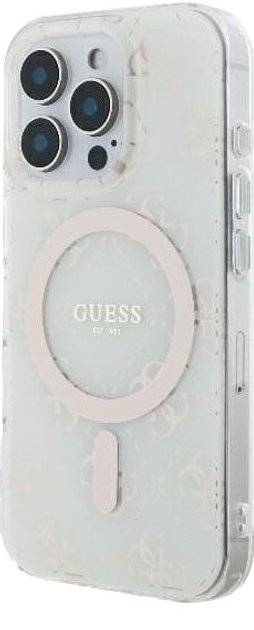 Etui Guess Hardcase IML 4G MagSafe do Apple iPhone 16 Pro Max White (GUHMP16XH4DTEH) - obraz 2