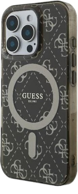 Etui Guess Hardcase IML 4G MagSafe do Apple iPhone 16 Pro Max Brown (GUHMP16XH4DTEW) - obraz 2